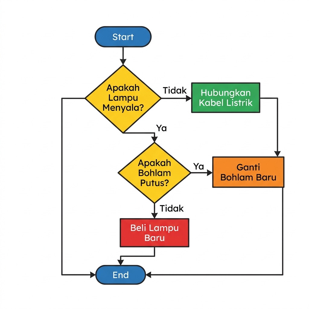 Contoh Alur Flowchart Algoritma