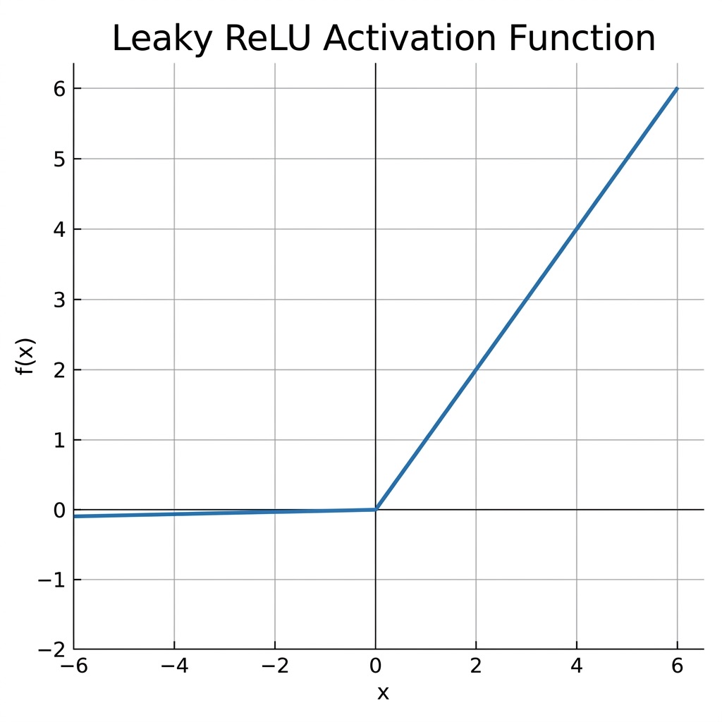 Grafik Fungsi Aktivasi Leaky ReLU