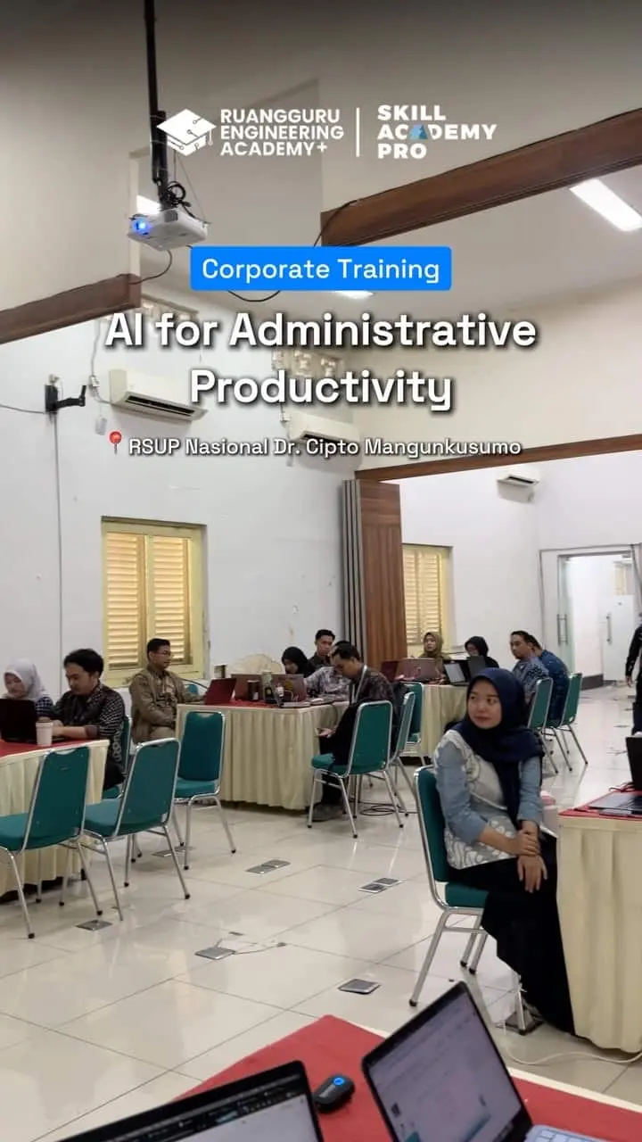 Sesi pelatihan AI for Administrative Work di RSUPN Dr. Cipto Mangunkusumo