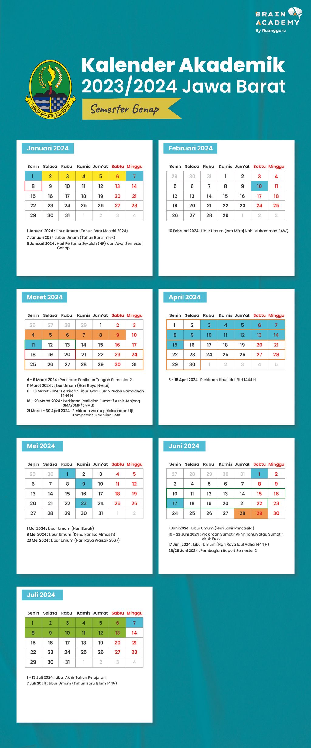 Kalender Pendidikan 2025/2026 Jawa Barat En Vejledning Til Skoleåret