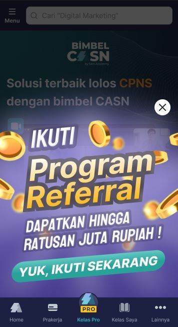 Entry Point Program Referral - PopUp - Bimbel CASN Skill Academy