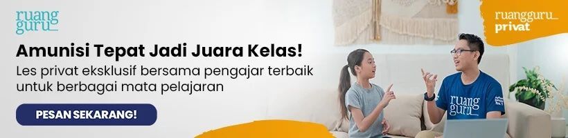 CTA ruangguru Privat Bahasa Indonesia