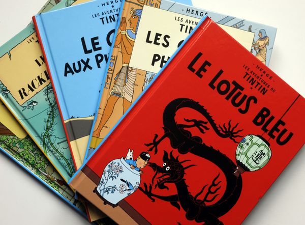 Membahas komik The Adventures of Tintin dalam kelas kebudayaan Prancis