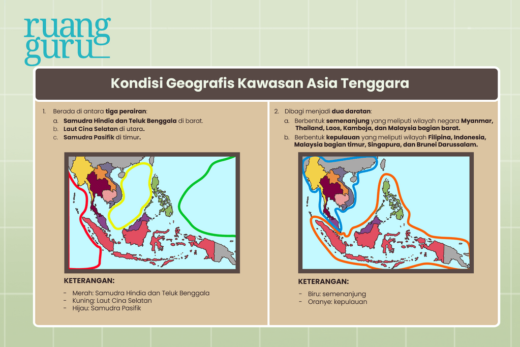 Kondisi Geografis Kawasan Asia Tenggara Infografis 2
