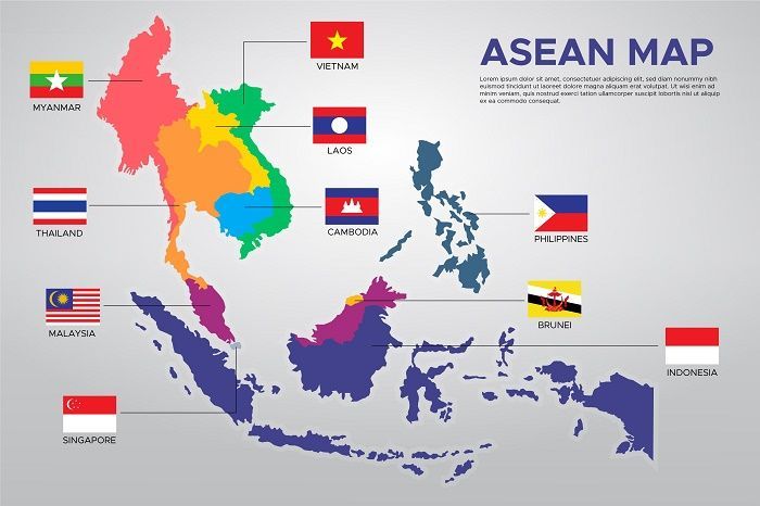 Peta negara-negara ASEAN