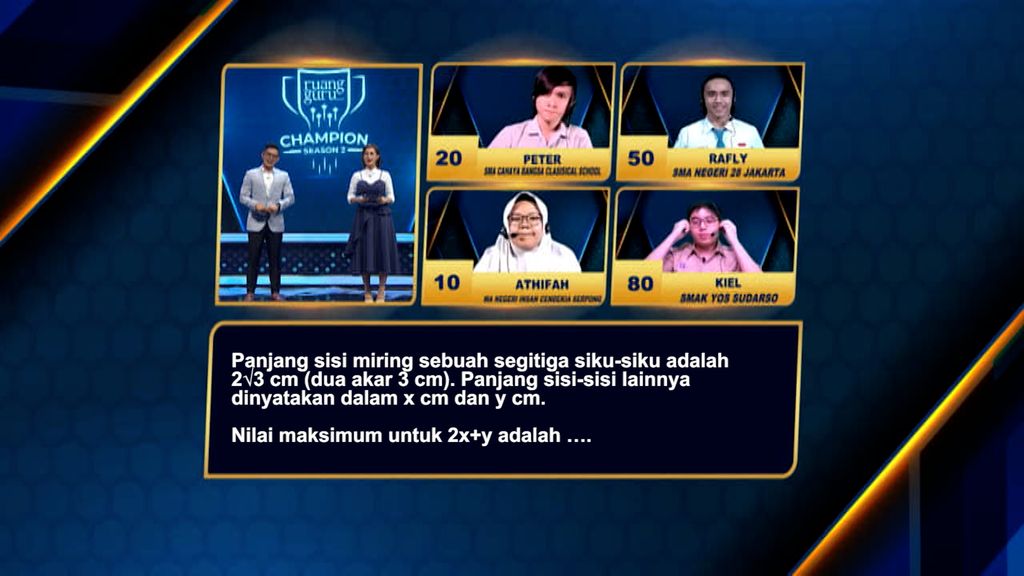 3_Ruangguru Champion 2020 Tayang di Televisi, Cerdas Cermat Online Terbesar di Indonesia
