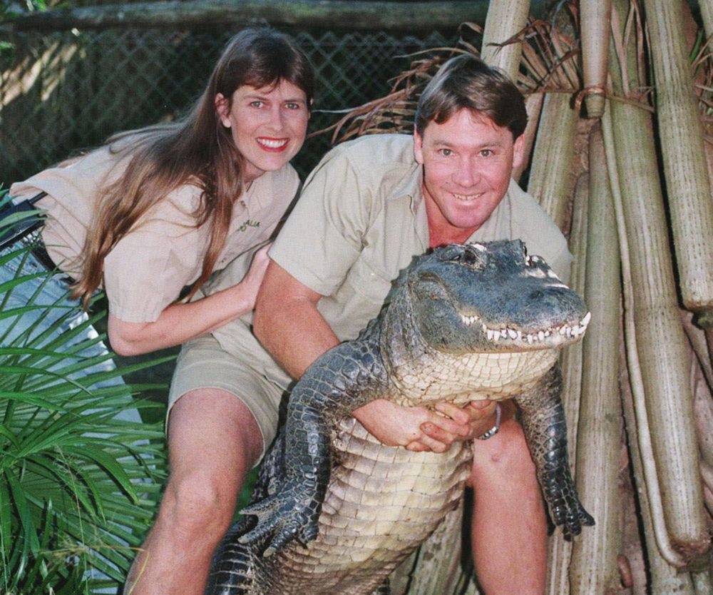 Steve Irwin dan Istrinya
