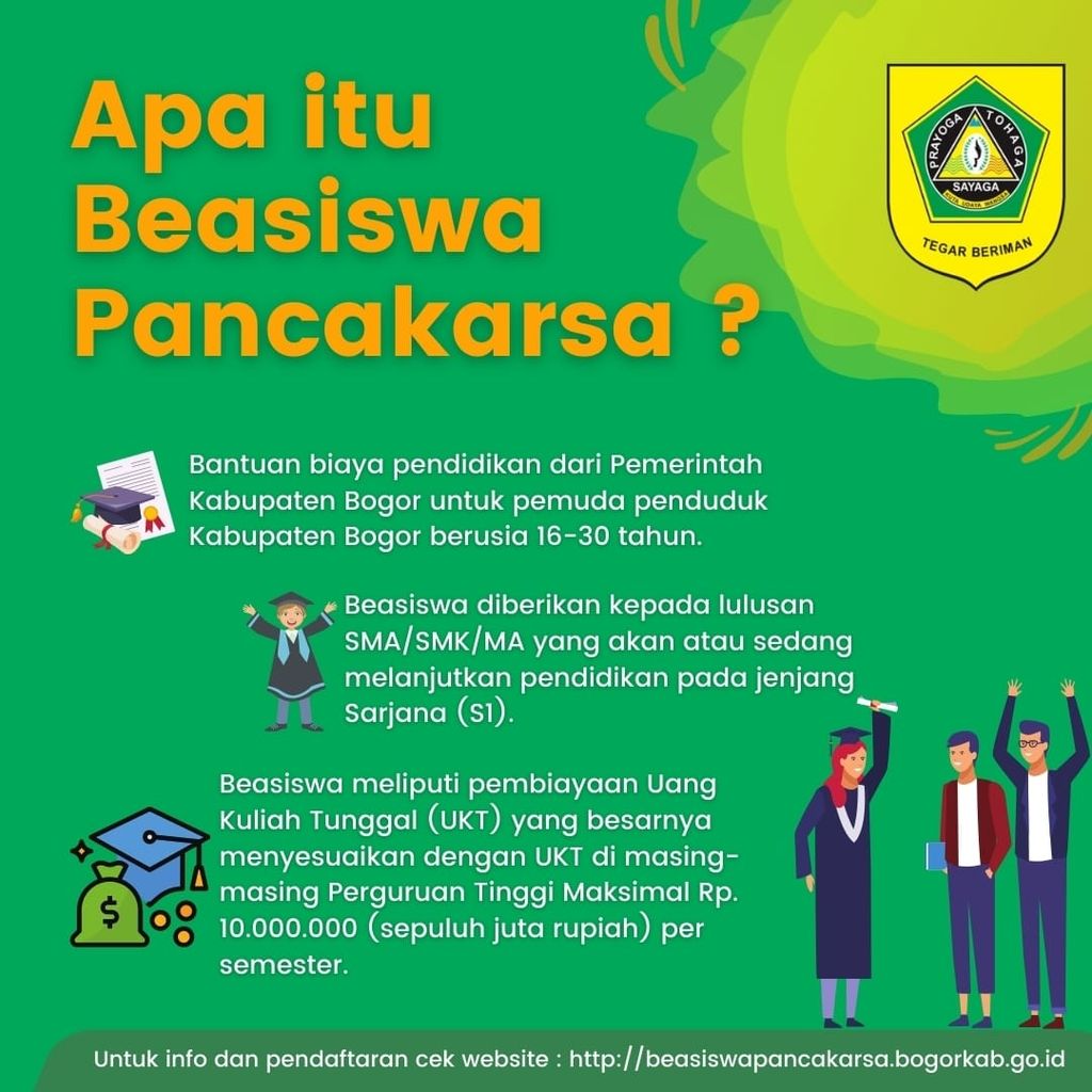 Beasiswa Pancakarsa dari Pemkab Bogor