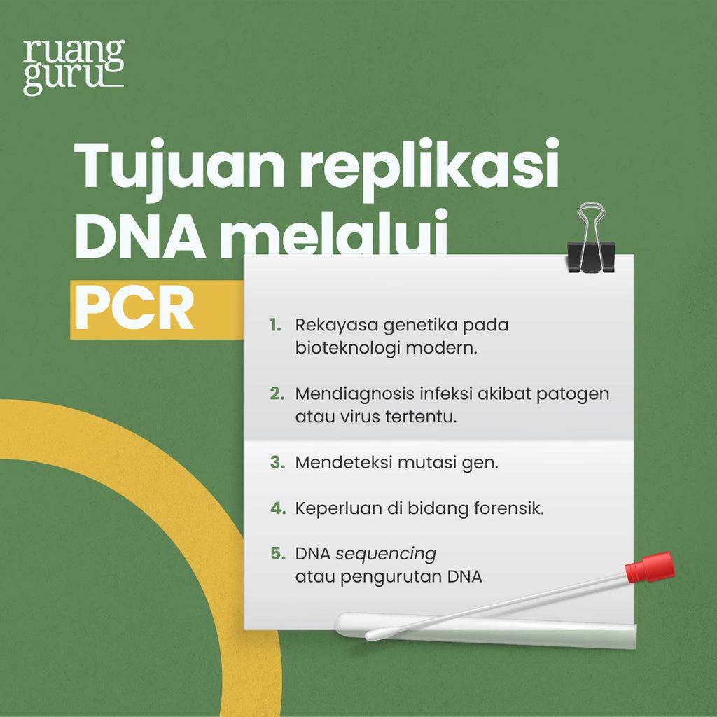 Tujuan replikasi DNA melalui PCR