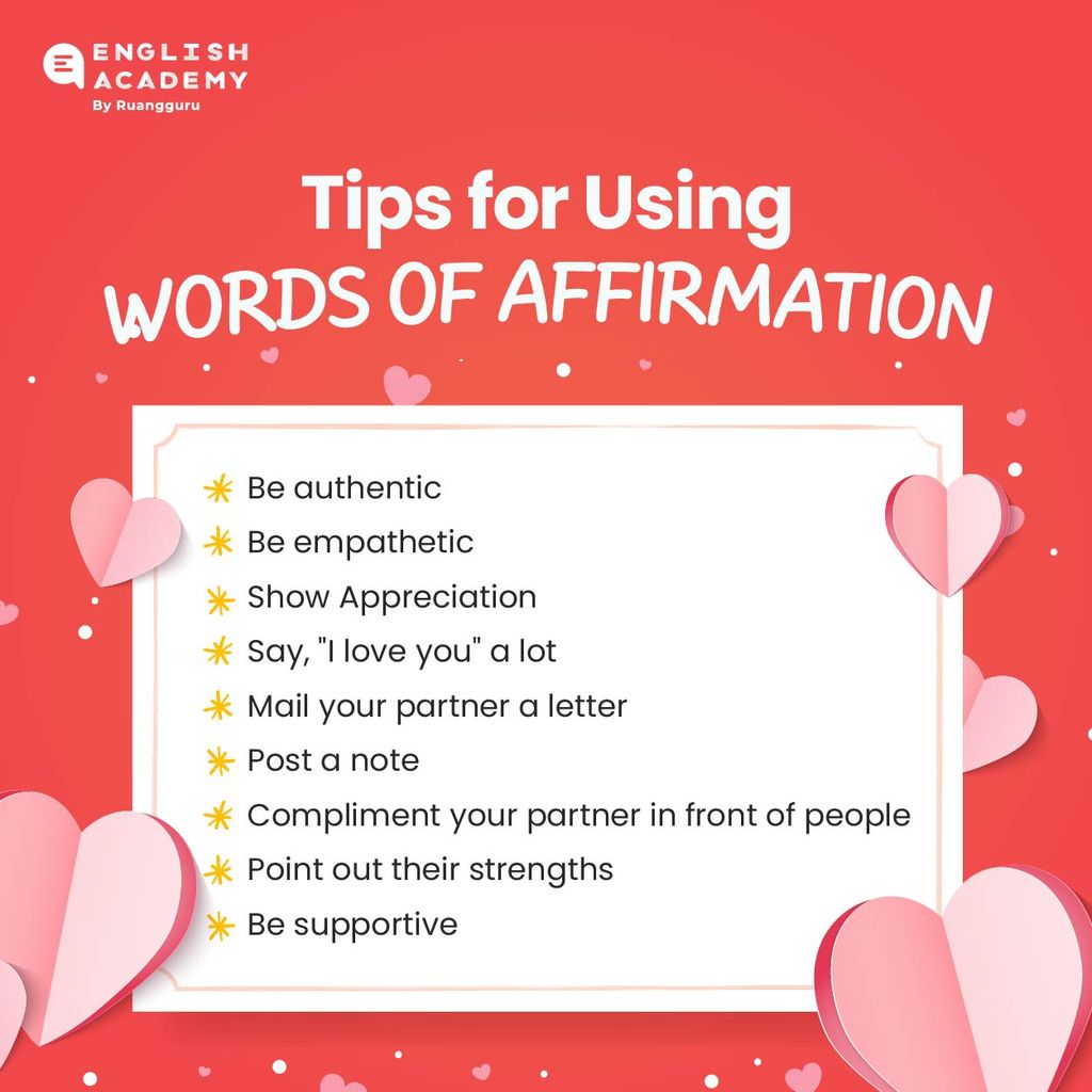 love language words of affirmation