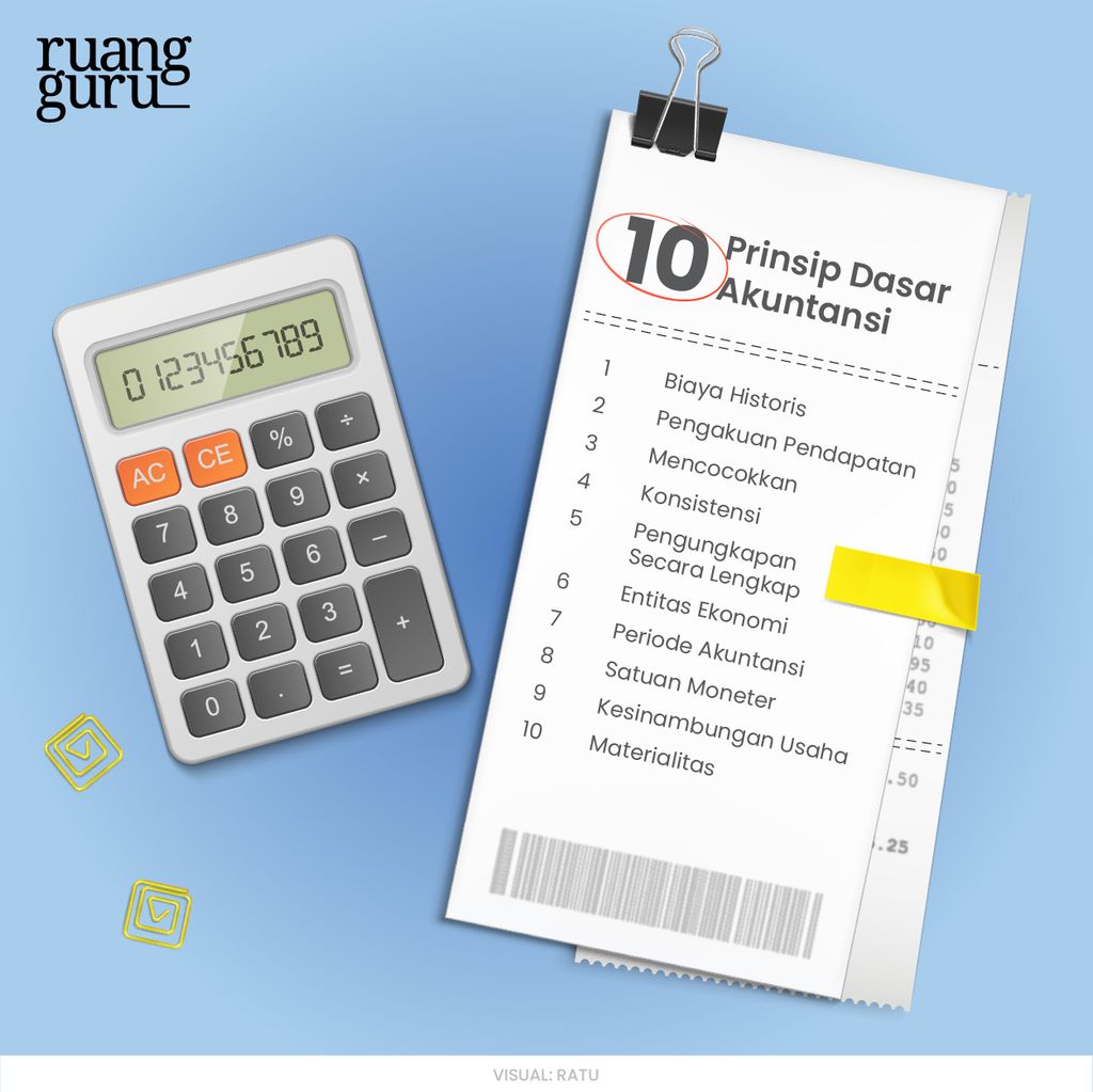 10 Prinsip dasar akuntansi laporan keuangan
