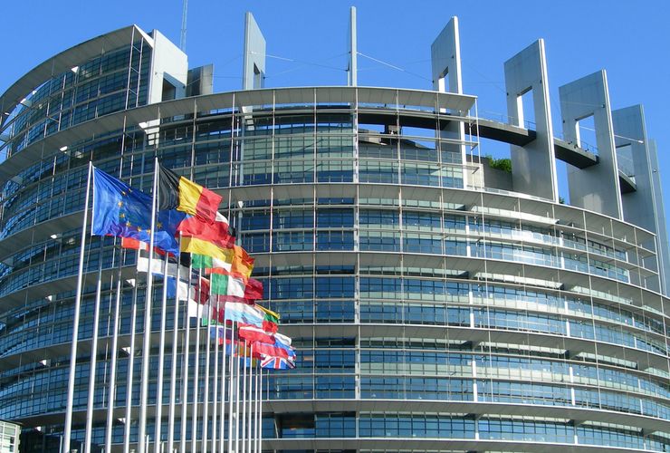 Kantor Parlemen Uni Eropa di Strasbourg, Prancis