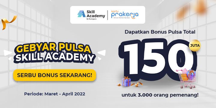 Banner Gebyar Pulsa Skill Academy