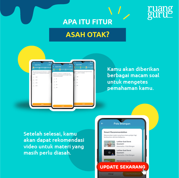 fitur baru Ruangguru di tahun ajaran baru asah otak