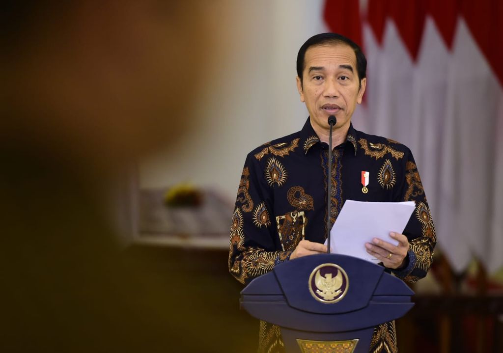 Gambar Presiden Jokowi Berpidato
