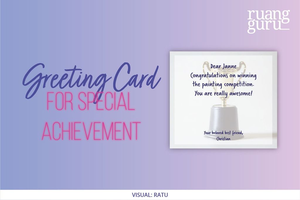 greeting card for special achievement