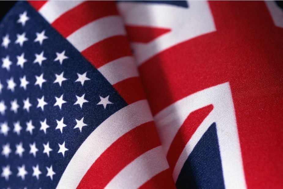 Bendera Inggris dan Amerika