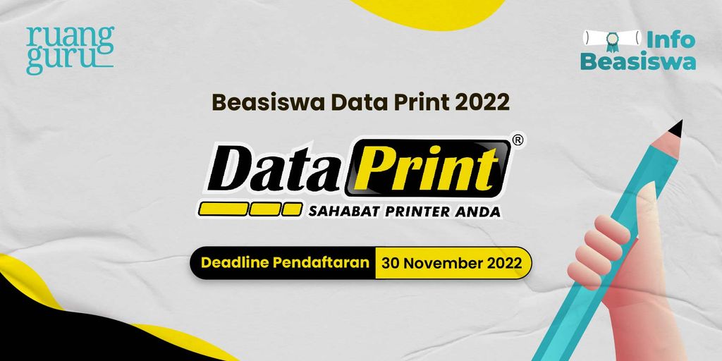 Info Beasiswa Data Print 2022