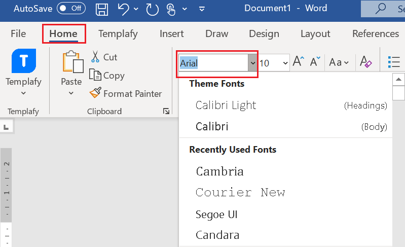 cara mengubah jenis font