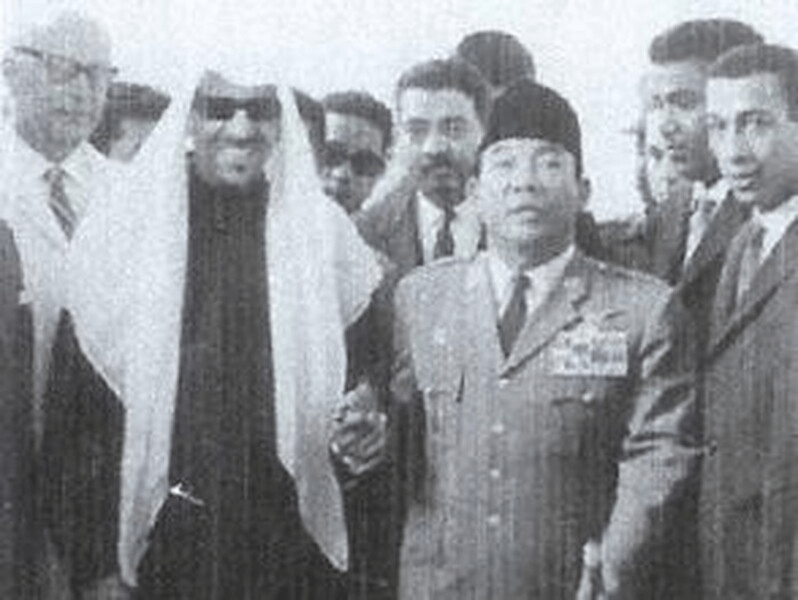 Soekarno dan Saud bin Abdulaziz