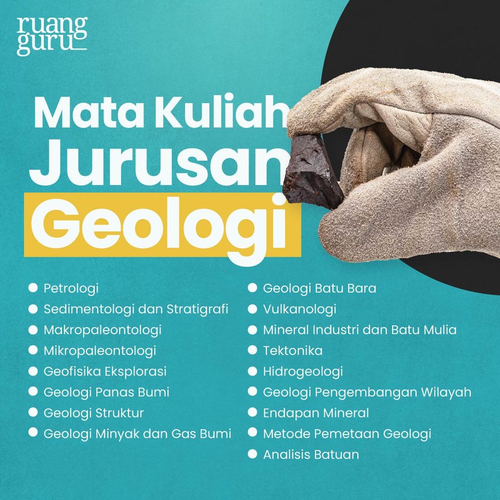mata kuliah Jurusan teknik Geologi