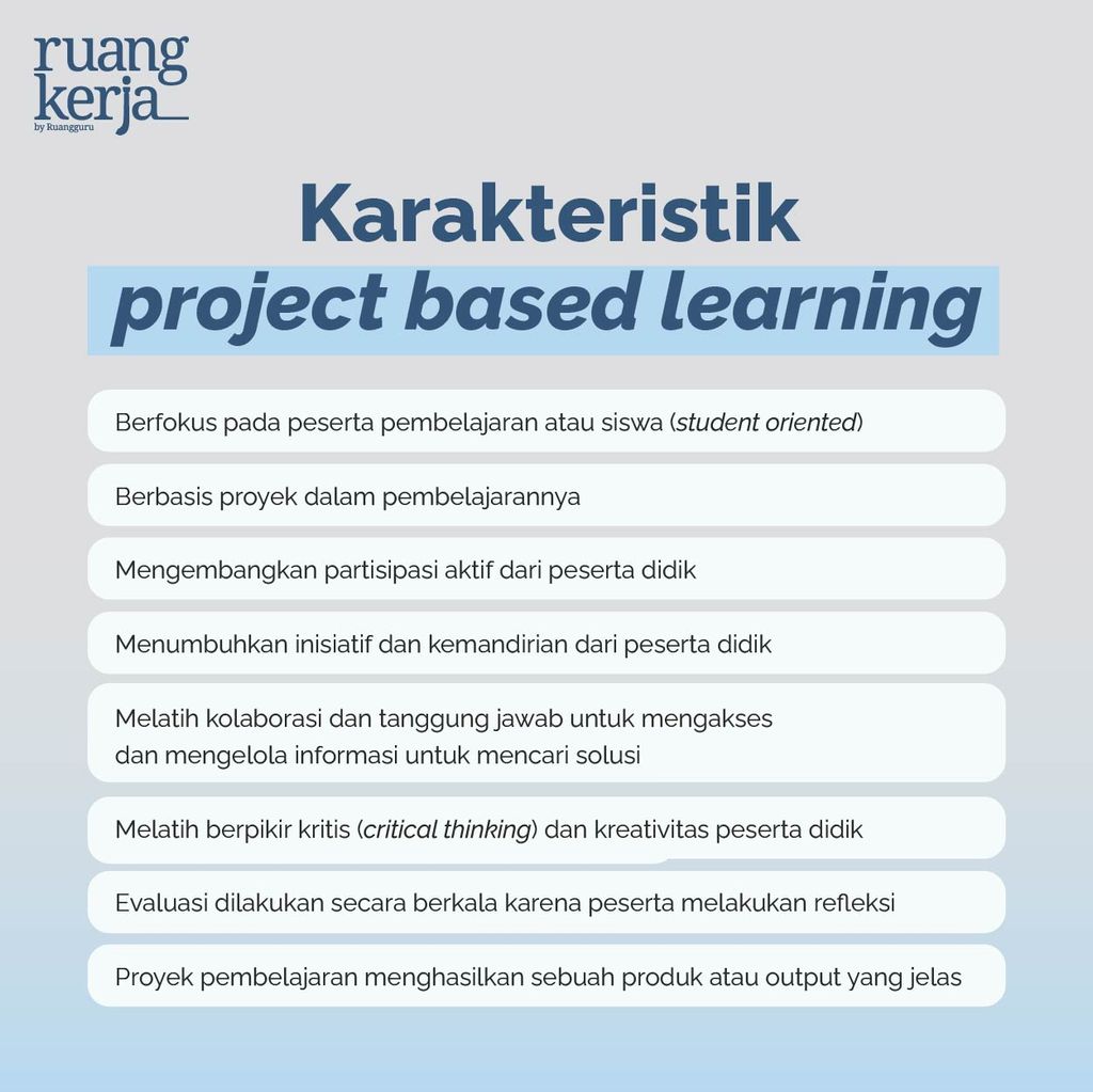 project based learning adalah
