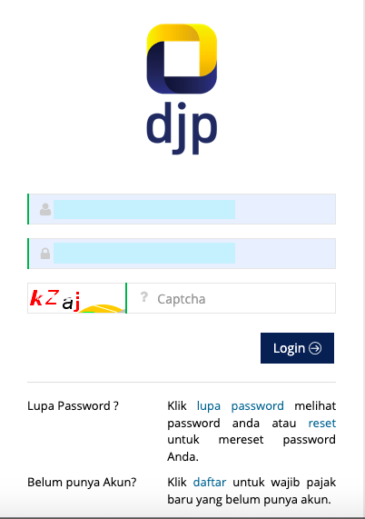 cara membuat npwp online - login eregistration