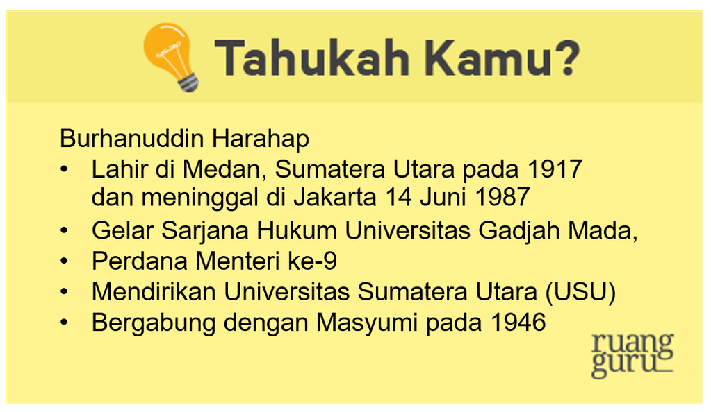 Sejarah Burhanuddin Harahap