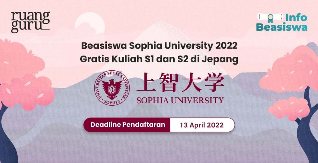 Informasi Beasiswa Sophia University 2022