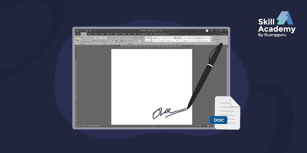 Cara Membuat Tanda Tangan Di Word 