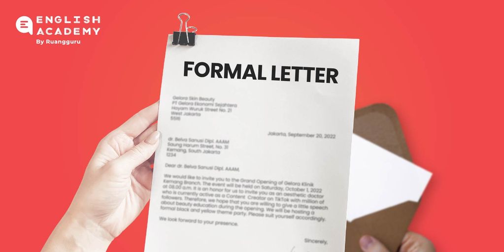 formal letter contoh surat resmi bahasa inggris