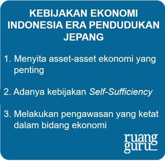 kebijakan ekonomi Indonesia era pendudukan Jepang