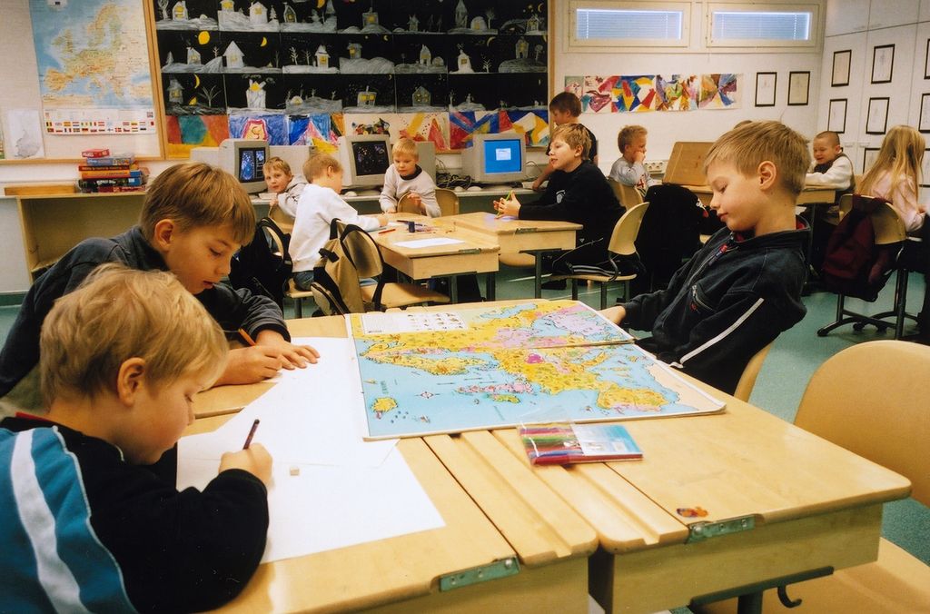 Suasana kelas di Finlandia