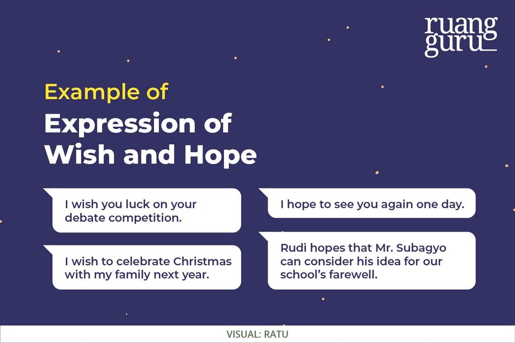 contoh kalimat expression of wish and hope
